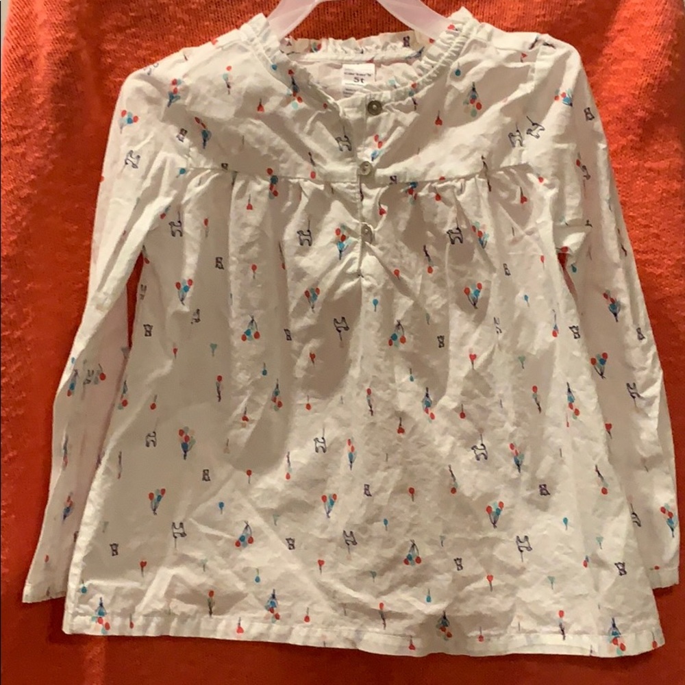 🎈Carter’s girls 5T blouse like “NEW”